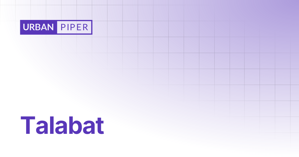 Talabat | POS System