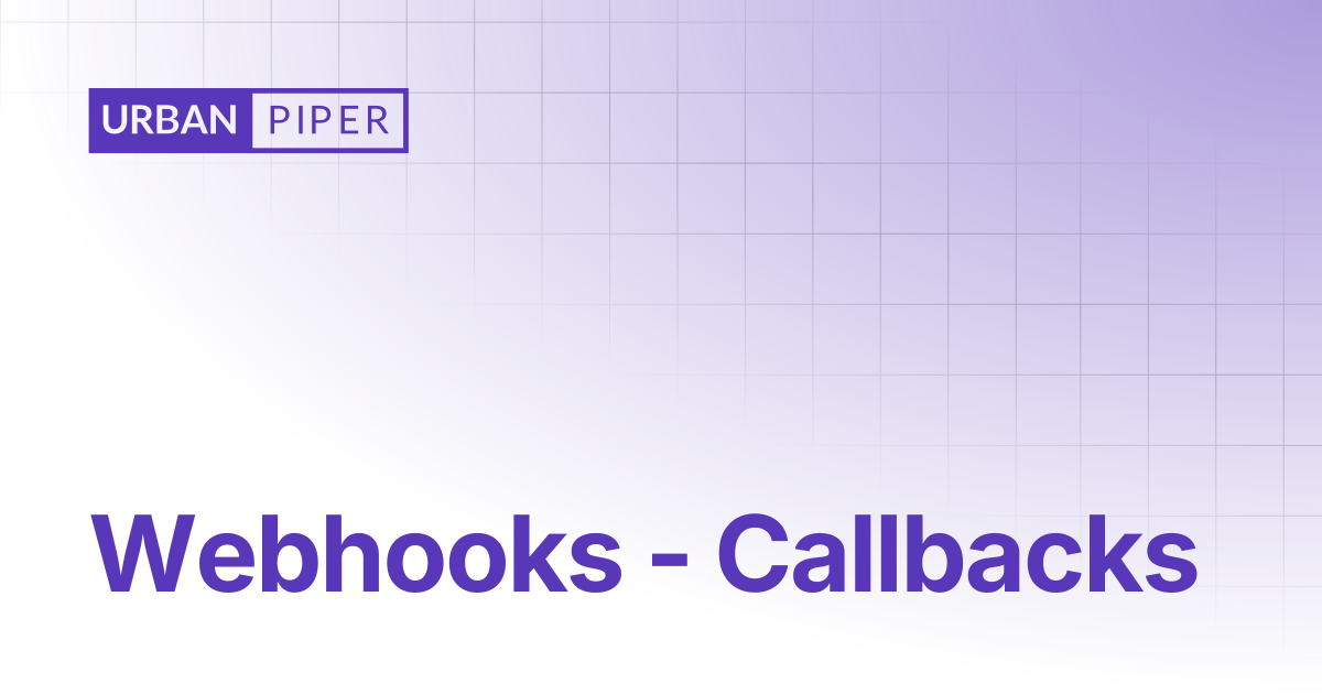Webhooks - Callbacks | POS System